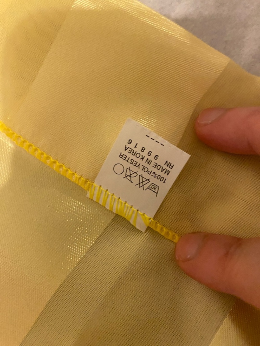 Gold Sheer Striped Scarf - Picture 3 of 3